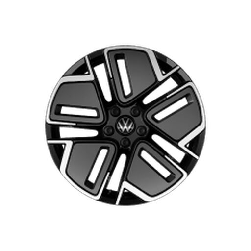 Obręcze ze stopu metali lekkich York Aero 8J x 19, czarne/szare, szlif diamentowy