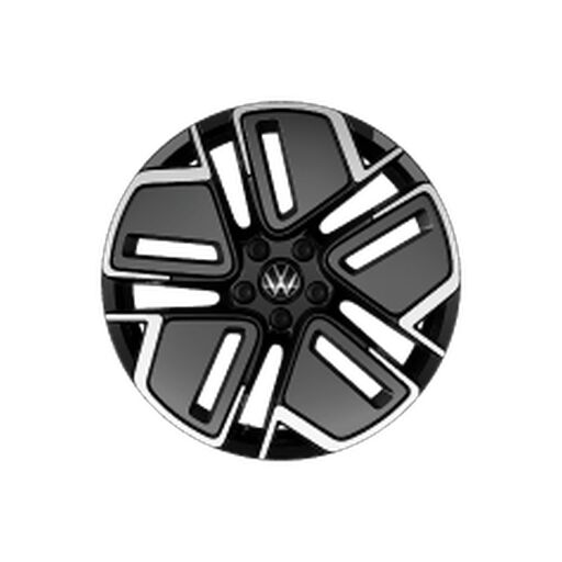 Obręcze ze stopu metali lekkich York Aero 8J x 19, czarne/szare, szlif diamentowy